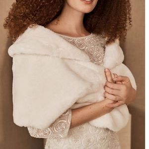 BHLDN Maxime Faux Fur Wrap